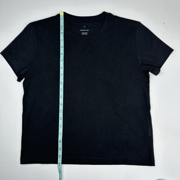 Everlane Women's NWOT Black Organic Cotton Short Sleeve Box-Cut‎ Tee XS/C35.25 - Picture 11 of 14